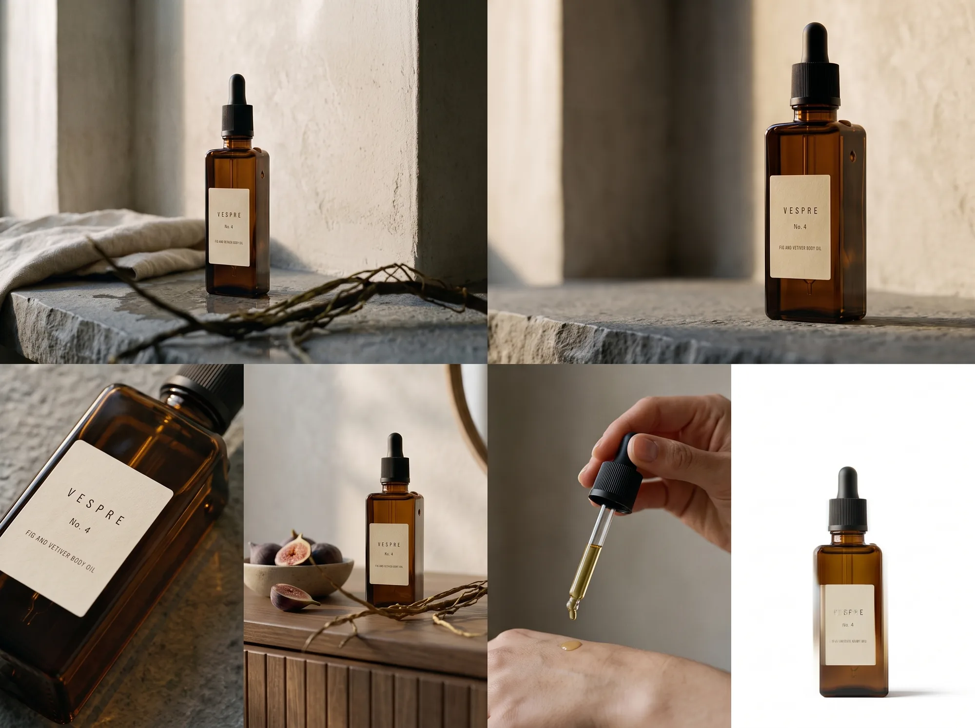 VESPRE e-commerce asset set 2 — additional angles and detail shots
