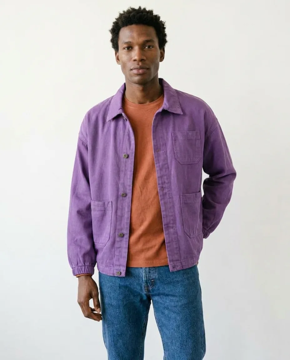 Benevol overshirt — purple