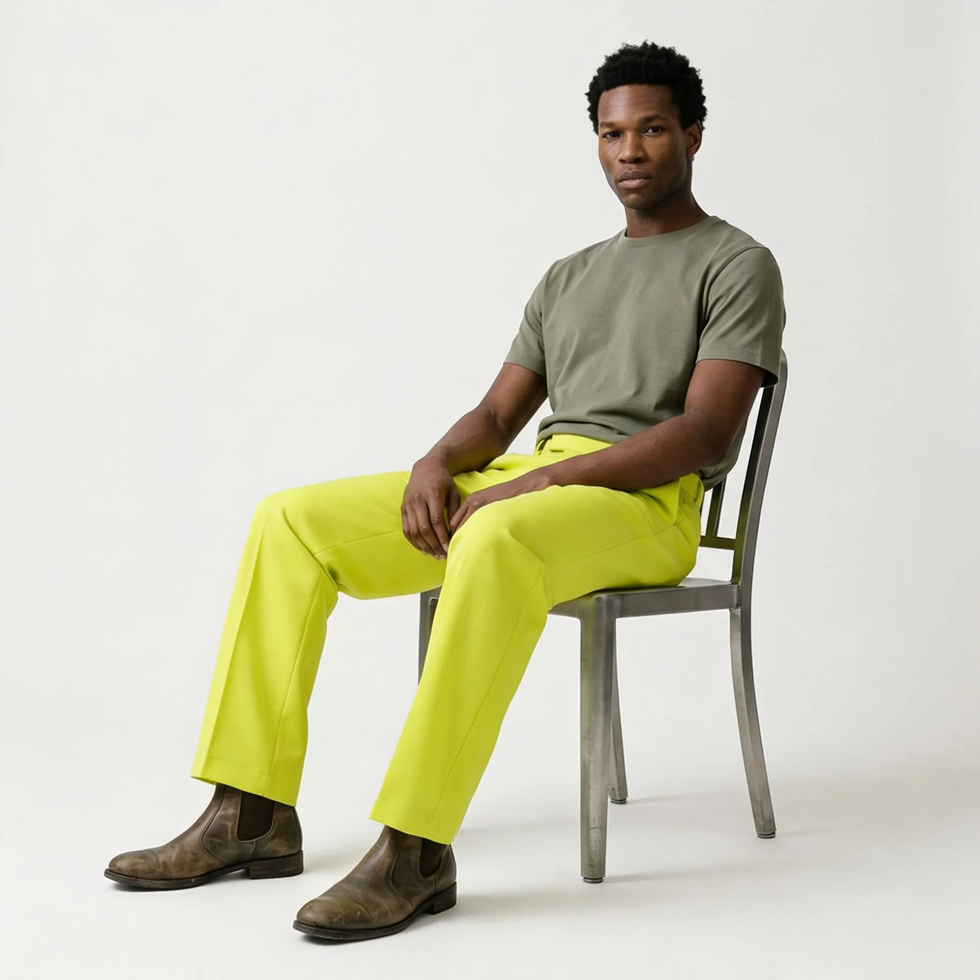 Campaign still of a coloured garment