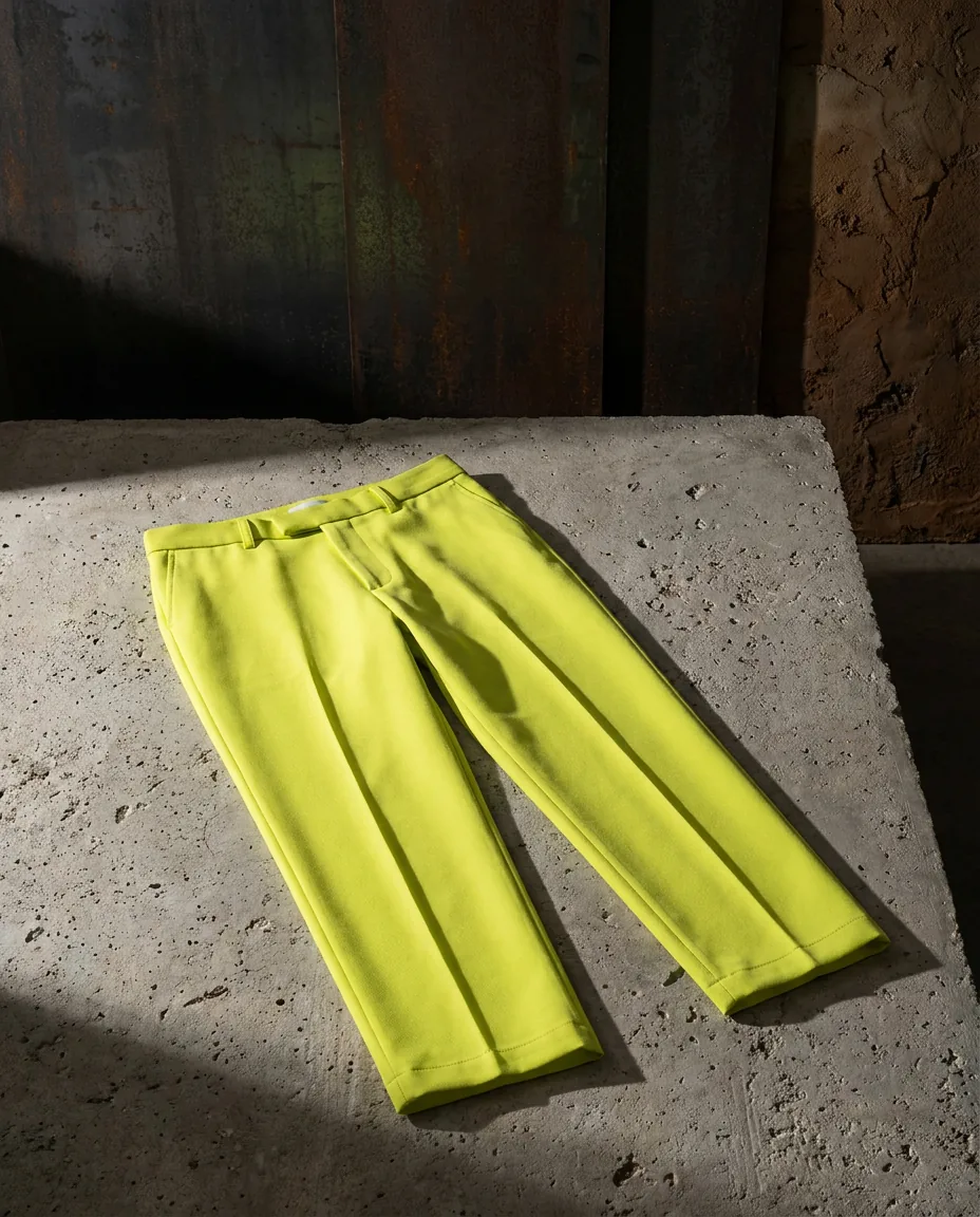 KROMA garment still life on industrial surface