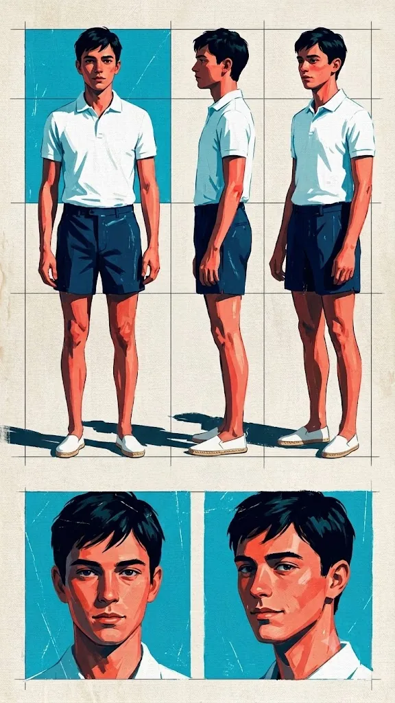 The Local — character reference sheet