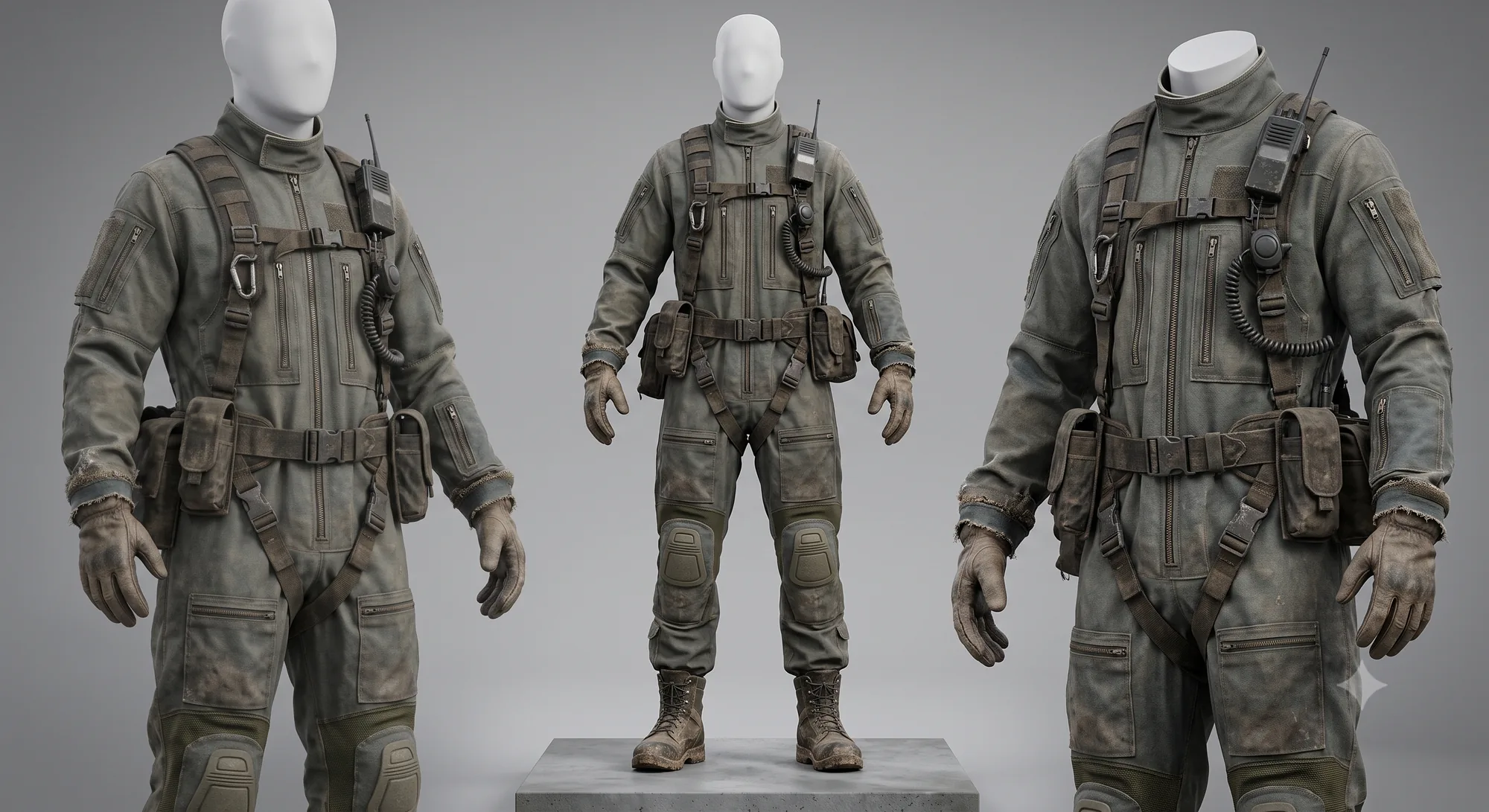 Character survival suit and gear reference