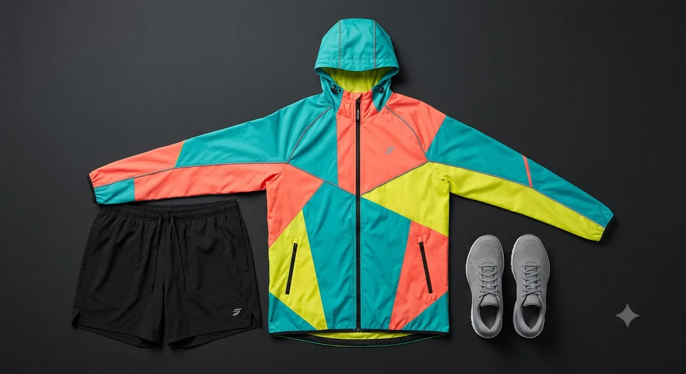 Product flat lay used as a production reference